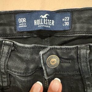 Hollister Dark Gray High-Rise Super Skinny Jeans